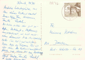 Jössnitz Plauen Vogtland FDGB Erholungsheim "Richard Mildenstrey" o 1975