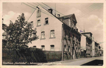 Johanngeorgenstadt Erzgebirge Gasthaus "Garküche" Richard Klug o 1941