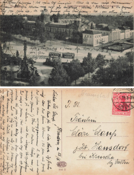 Johannstadt Dresden Exhibition Palace at the time of Roes Kreuz Lazarett o 1919
