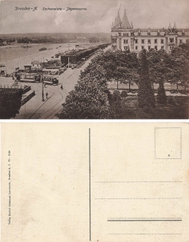 Johannstadt Dresden Sachsenplatz  Hunter barracks * around 1920