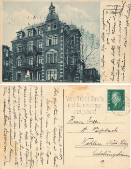 Johannstadt Dresden Wintergartenstrasse St. Josephstift o 1930