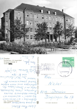 Johannstadt Dresden Wintergartenstrasse 15 Hospital "St. Joseph's Foundation" o 1981