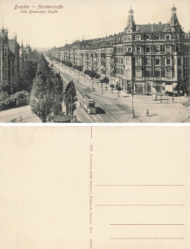 Johannstadt Dresden Fuerstenstrasse Ecke Blasewitzer Strasse * um 1910