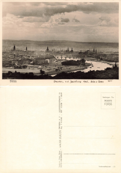 Johannstadt Dresden von Osten * um 1950 ​​​​​​​Hahn-Foto7877