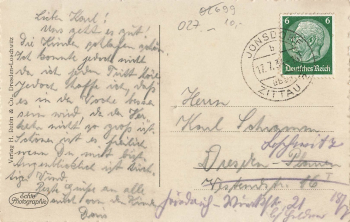 02796 Jonsdorf Zittauer Gebirge Hotel Gondelfahrt o 1934