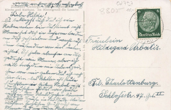 02796 Jonsdorf Zittauer Gebirge an der Kirche o 1938