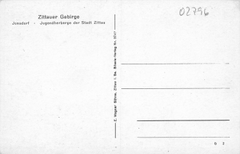 02796 Jonsdorf Zittau Mountains Youth Hostel DJH * around 1940