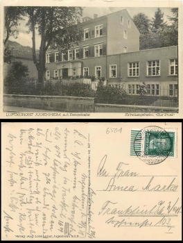 Jugenheim Bergstrasse Erholungsheim Zur Post o 31.7.1928
