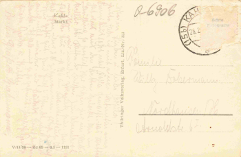 Kahla Thüringen Markt o um 1950