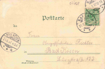 Kahla Thüringen Gruss aus ... Litho o 1897