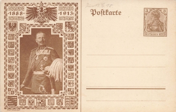 Kaiser Wilhelm II 25 Jähriges Regierungsjubiläum Privatganzsache PP23C39 1913