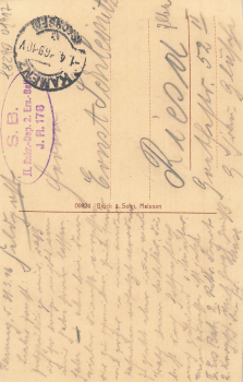 Kamenz Sachsen Hauptkirche Feldpoststempel II. Rekr.-Dep. ". Ers.-Batl. J. R. 178 o 1916