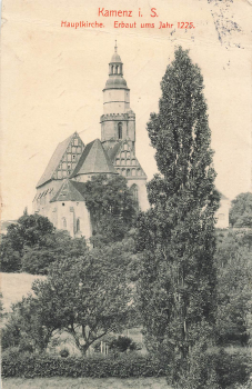 Kamenz Sachsen Hauptkirche o 1912