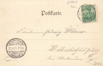 Kamenz Sachsen Hotel goldener Stern o 1901