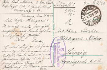 Kamenz, Saxony, Field Post Office, World War I, 1st E.-B. Infantry Regiment 178, 6th (Recovering) Company, 1918