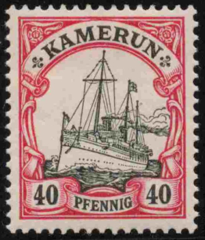 Kamerun Deutsche Post Michel 13 * ungebraucht Kaiseryacht