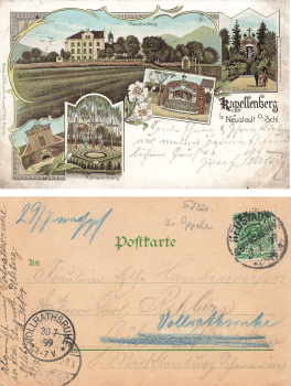 Kapellenberg bei Neustadt Oberschlesien Litho Kapliczna Góra Prudnik o 1899