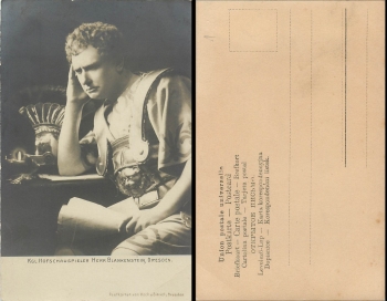 Karl Blankenstein Kgl. Hofschauspieler Verlag Koch & Bitriel, Dresden