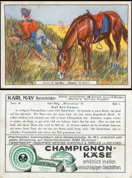 Karl May series photos RS. Advertising print mushroom cheese, series 18 image 1