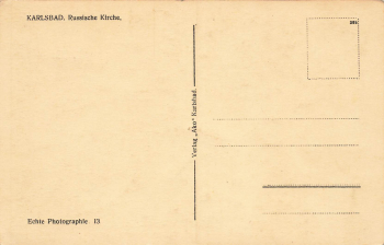 Karlsbad Russische Kirche Böhmen Karlovy Vary * um 1930