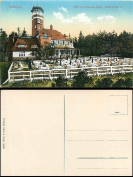 Karlsbad, Cafe und Restaurant  Aberg * ca. 1915