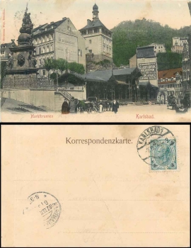 Karlsbad Marktbrunnen o 7.9.1904