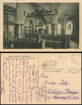 Karlsruhe Restaurant "Zum Ketterer" o 24.5.1923