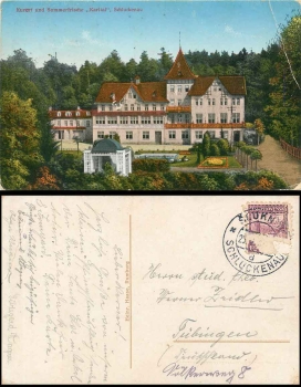 Karltal bei Schluckenau Kreis Aussig Kurhotel o25.7.1920