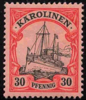 Karolinen Deutsche Post Michel 12 * ungebraucht Kaiseryacht