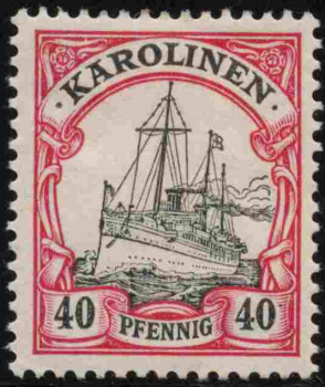 Karolinen Deutsche Post Michel 13 * ungebraucht Kaiseryacht