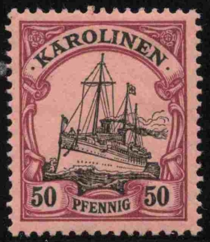 Karolinen Deutsche Post Michel 14 * ungebraucht Kaiseryacht