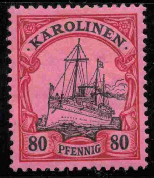 Karolinen Deutsche Post Michel 15 * ungebraucht Kaiseryacht