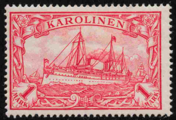 Karolinen Deutsche Post Michel 16 * ungebraucht Kaiseryacht
