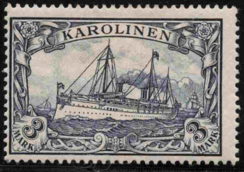 Karolinen Deutsche Post Michel 18 * ungebraucht Kaiseryacht