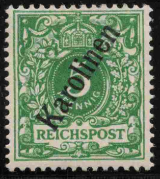 Karolinen Deutsche Post Michel 2 II * ungebraucht Krone Adler