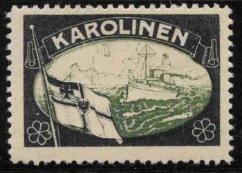 Karolinen Deutsche Post Vignette um 1890