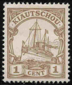 Kiautschou Deutsche Post in China Michel 18 * ungebraucht Kaiseryacht