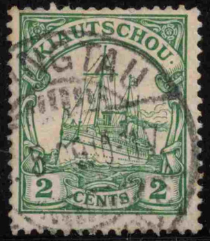 Kiautschou Deutsche Post in China Michel 19 o gestempelt Kaiseryacht