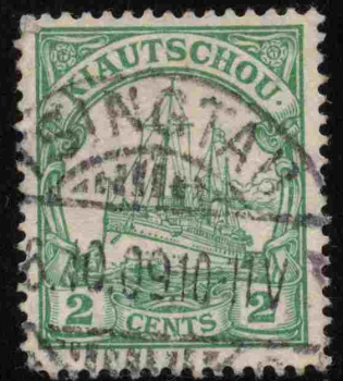 Kiautschou Deutsche Post in China Michel 29 o gestempelt Kaiseryacht