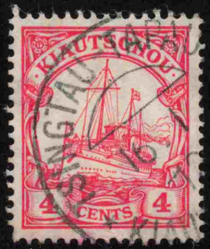 Kiautschou Deutsche Post in China Michel 30 o gestempelt Kaiseryacht