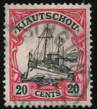 Kiautschou German Post in China Michel No. 32 I o (cancelled) Imperial Yacht issue Yacht issue