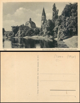 Kiel town hall and city theater *ca.1920