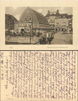 Kiel fish halls with fishing harbor gebr. ca.1917
