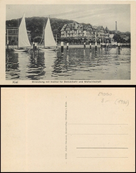 Kiel Strandweg with Institute for Maritime Transport and the World Economy * ca.1920