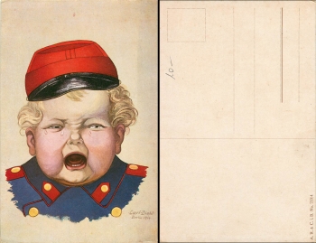 Child in uniform sig Carl Diehl * around 1916