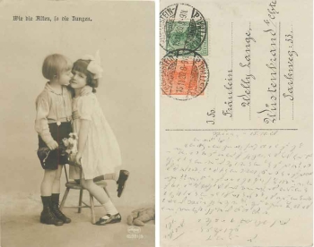Children as lovers kiss Amag 62351/1 o 15.11.1920