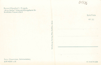 01776 Kipsdorf Haus Esther Convalescent home for mothers *approx. 1960
