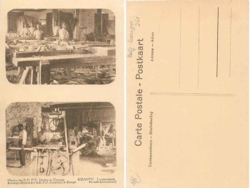 Belgisch Kongo Kisantu M Schreinerwerkstatt *ca. 1920