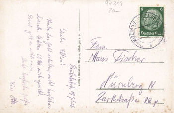 97318 Kitzingen Main Brücke o 1938