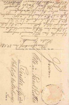 07646 Kleinebersdorf Thüringen Gasthof zum Löwen und Restauration Starkloff o 1926
